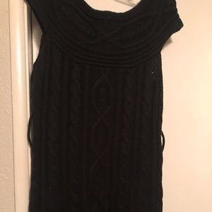 Black sweater dress